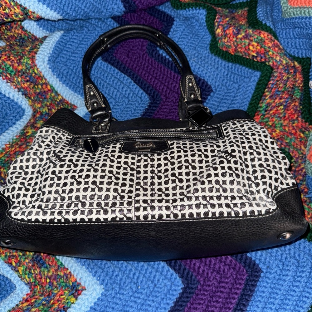Coach op art shoulder bag Y2K